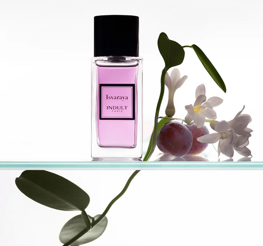 Isvaraya featuring plum and Jasmine by INDULT Paris only in Atlanta at INDIEHOUSE modern fragrances.