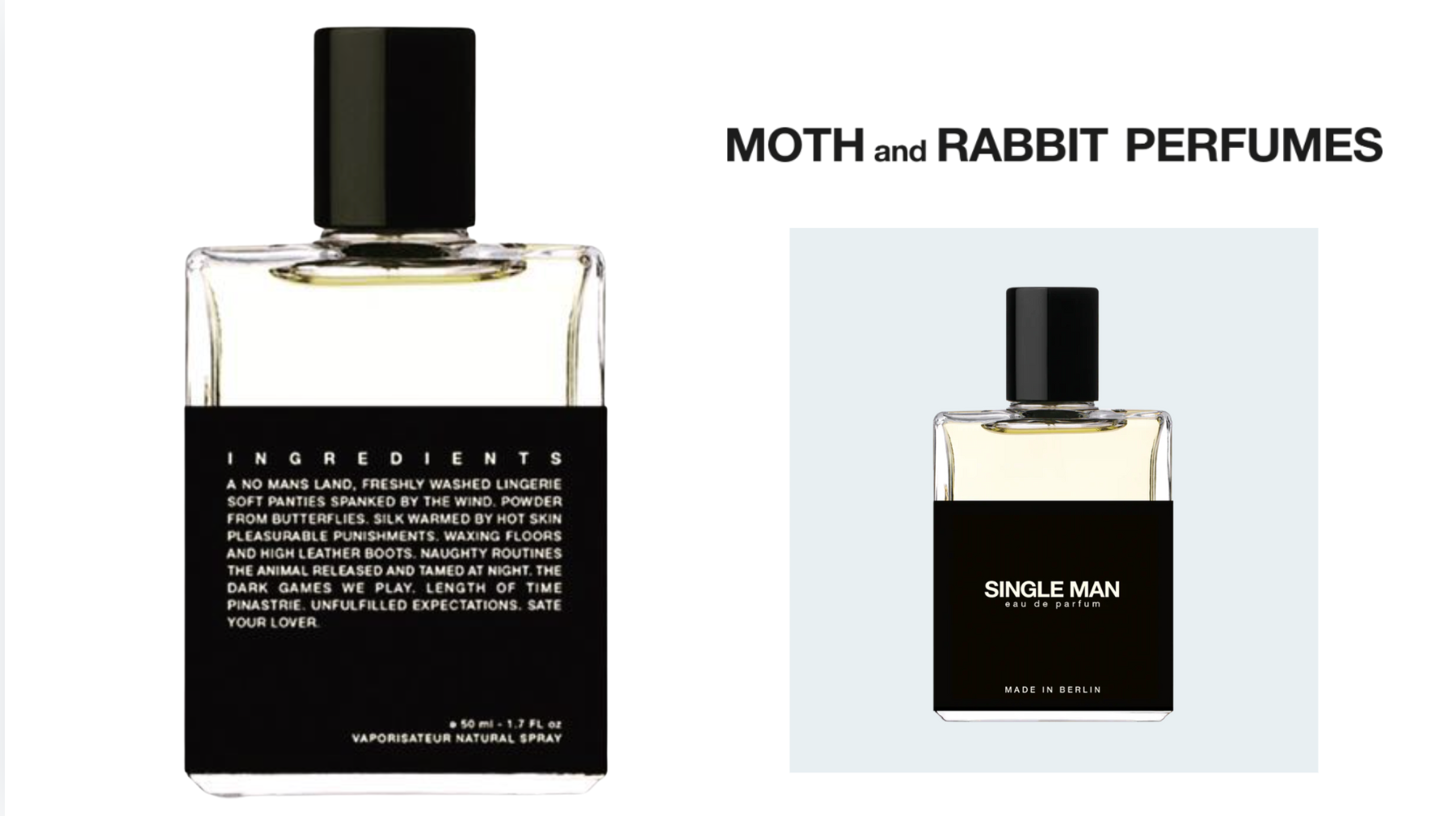 Moth and Rabbit perfumes from Germany in Atlanta at INDIEHOUSE modern fragrances