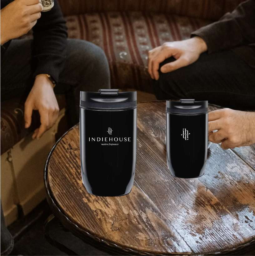 the HOUSE travel tumbler - INDIEHOUSE modern fragrance bar - INDIEHOUSE modern fragrances