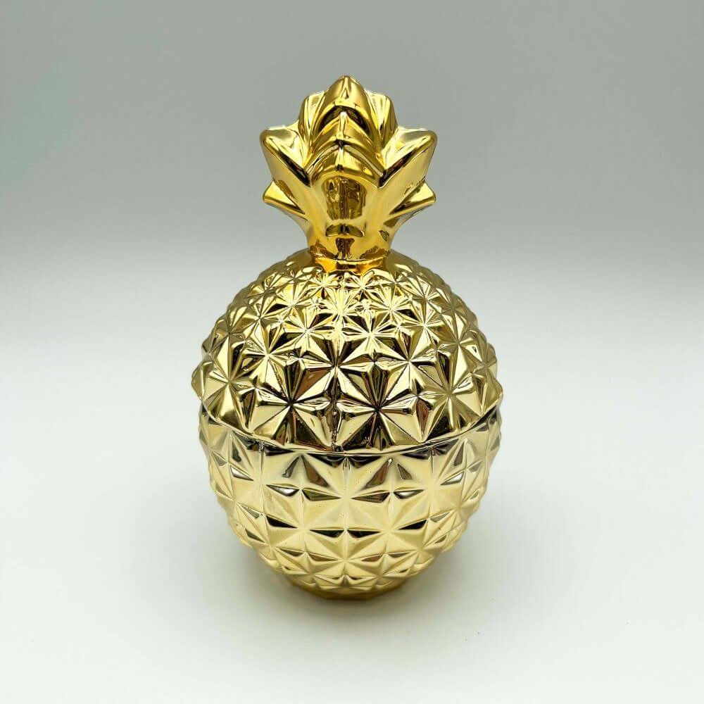 Glass pineapple moisturizing massage oil candle